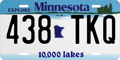 MN license plate 438TKQ