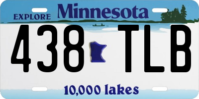 MN license plate 438TLB