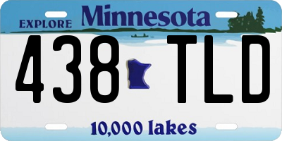 MN license plate 438TLD