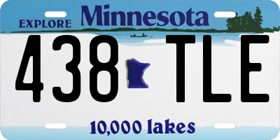 MN license plate 438TLE