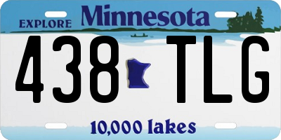 MN license plate 438TLG