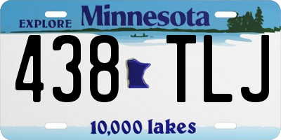 MN license plate 438TLJ