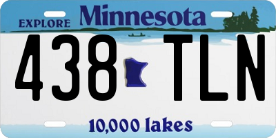 MN license plate 438TLN