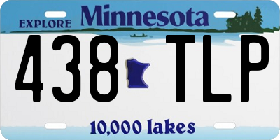 MN license plate 438TLP