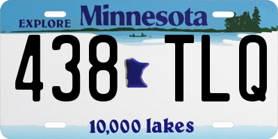 MN license plate 438TLQ