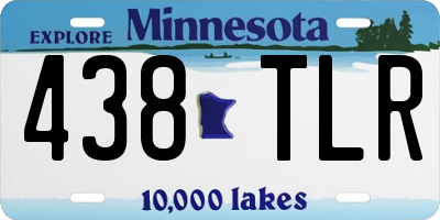 MN license plate 438TLR