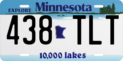 MN license plate 438TLT