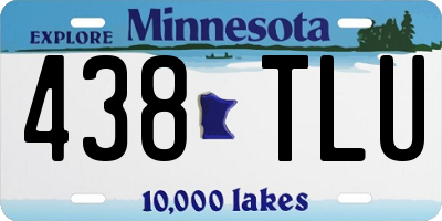MN license plate 438TLU