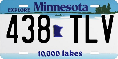 MN license plate 438TLV