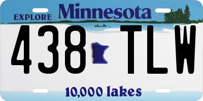 MN license plate 438TLW