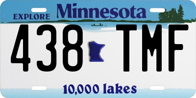 MN license plate 438TMF