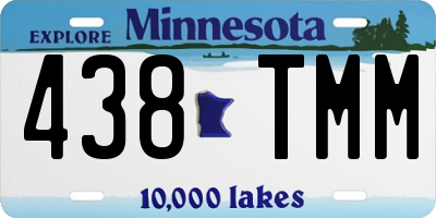 MN license plate 438TMM