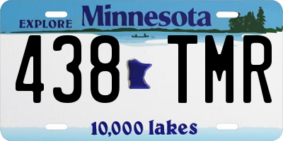 MN license plate 438TMR