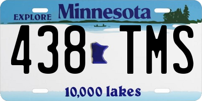 MN license plate 438TMS