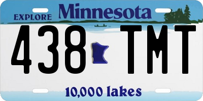 MN license plate 438TMT