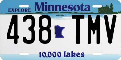 MN license plate 438TMV