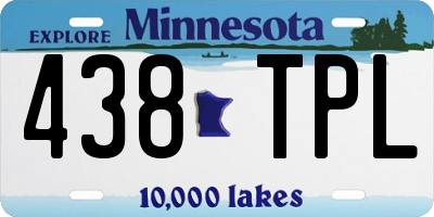 MN license plate 438TPL