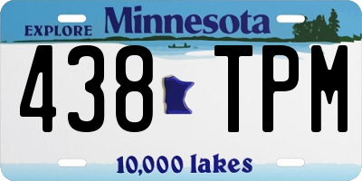 MN license plate 438TPM