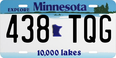 MN license plate 438TQG