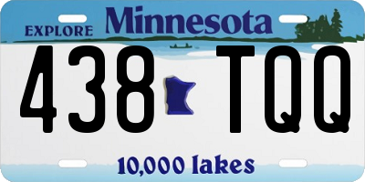 MN license plate 438TQQ