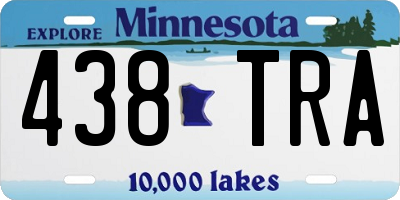 MN license plate 438TRA