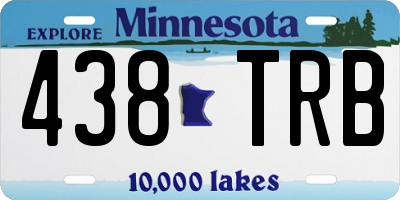 MN license plate 438TRB