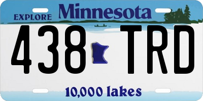MN license plate 438TRD