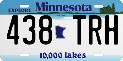 MN license plate 438TRH