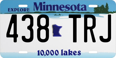 MN license plate 438TRJ
