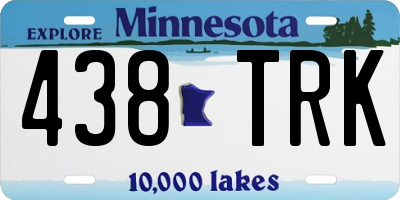 MN license plate 438TRK