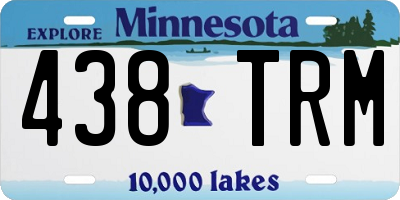 MN license plate 438TRM