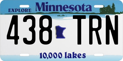 MN license plate 438TRN