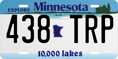 MN license plate 438TRP