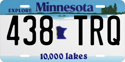MN license plate 438TRQ