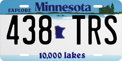 MN license plate 438TRS