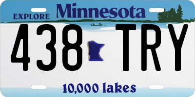 MN license plate 438TRY