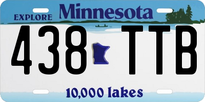 MN license plate 438TTB