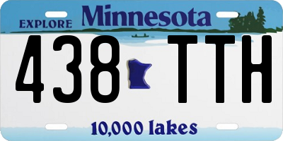 MN license plate 438TTH