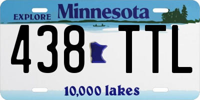 MN license plate 438TTL