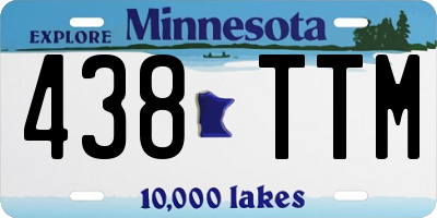 MN license plate 438TTM
