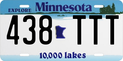 MN license plate 438TTT