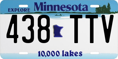 MN license plate 438TTV