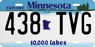MN license plate 438TVG
