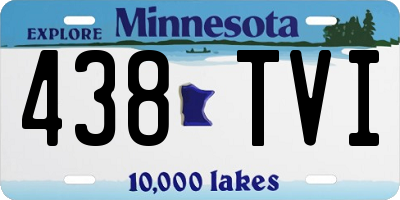 MN license plate 438TVI