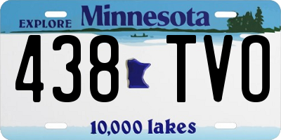MN license plate 438TVO
