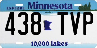 MN license plate 438TVP