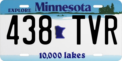 MN license plate 438TVR