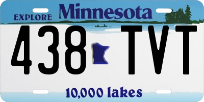 MN license plate 438TVT