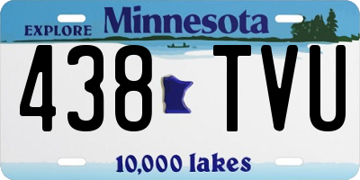 MN license plate 438TVU