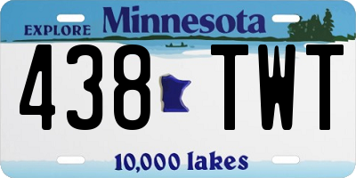 MN license plate 438TWT